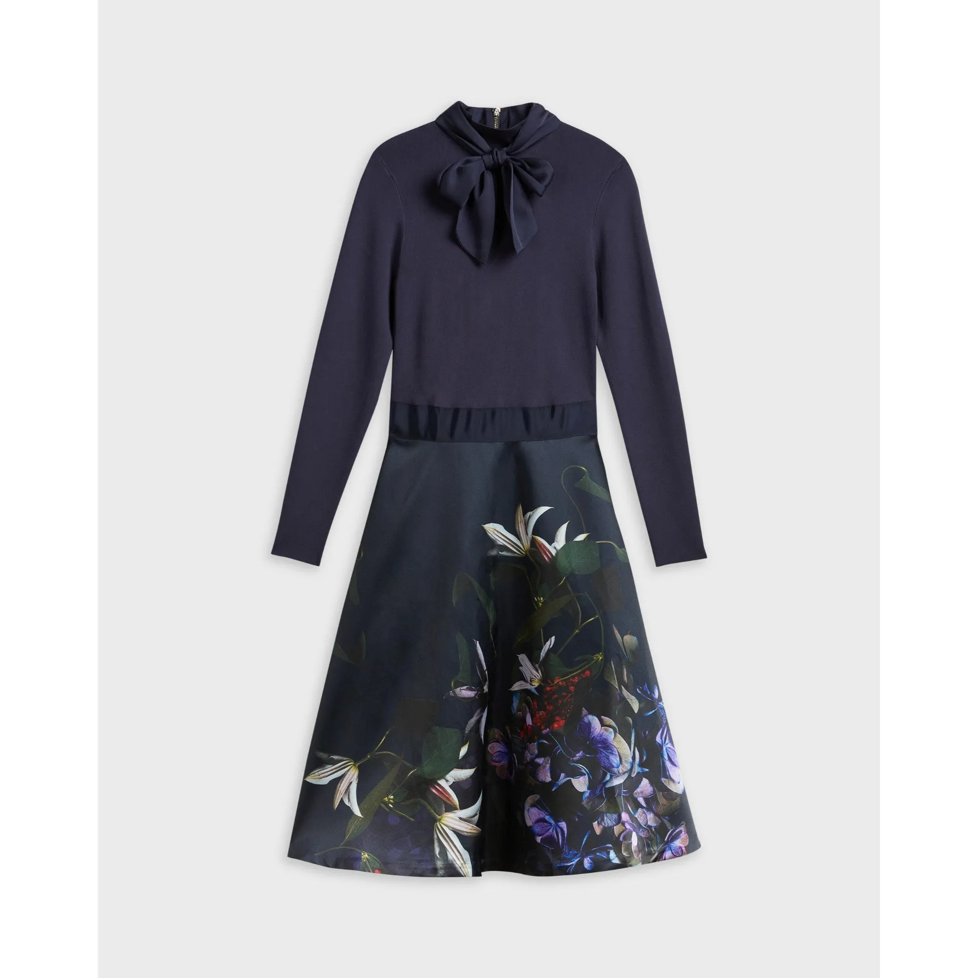 Women Wmd-Dominaa-Pomegranate Full Skirt Dress - Navy