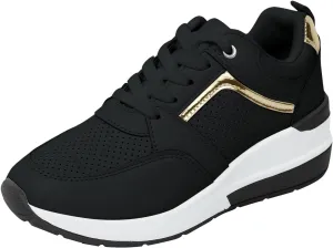 Women's Slip On Sneakers Casual Lace Up Non Slip Tennis Walking Shoes Classic Cutout Low Top Platform Sneakers Active Workout Breathable Hands-Free Comfortable Fashion Shoes