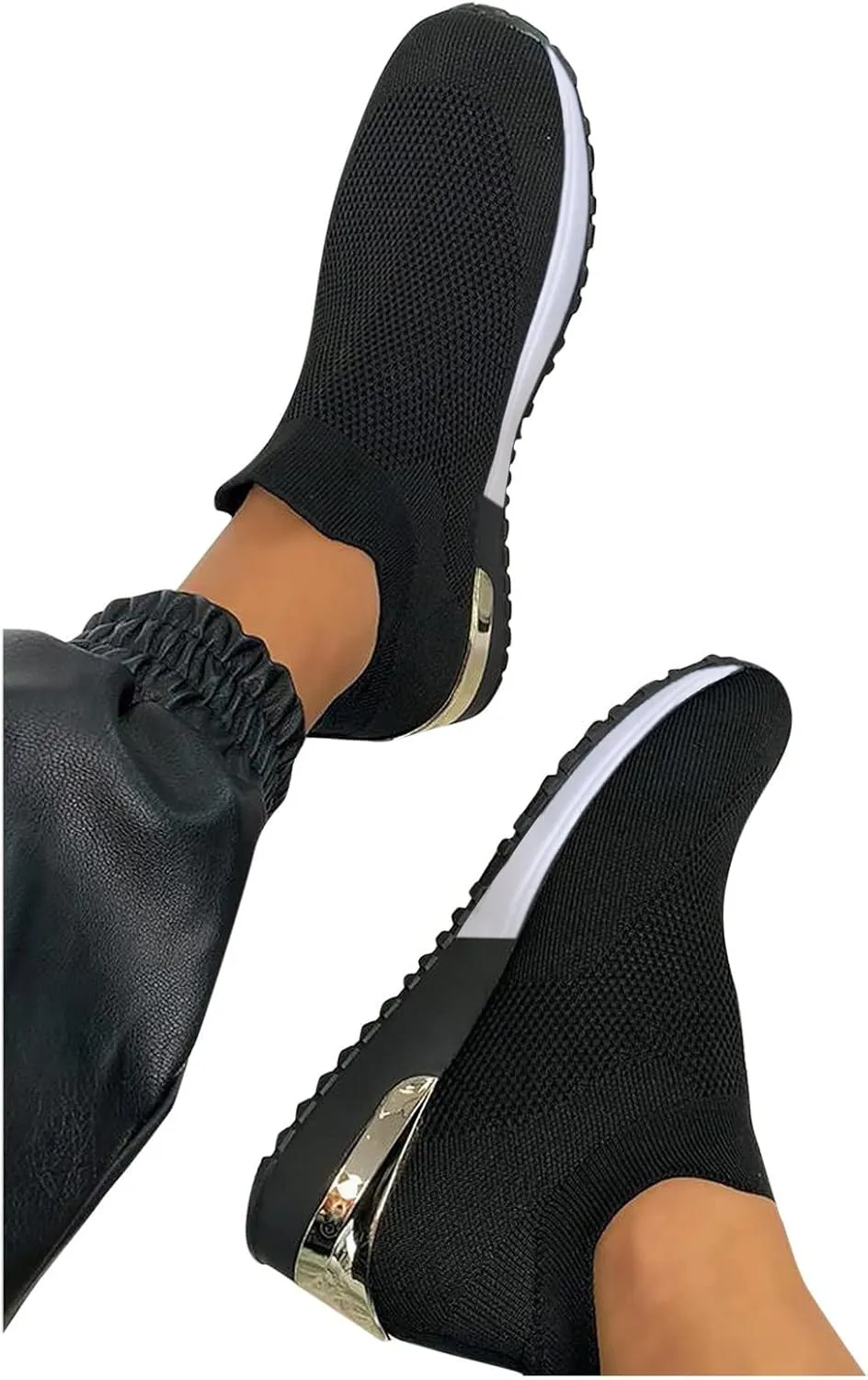 Women's Sneakers Wide Zapatos Ortop??Dicos para Mujer Antideslizantes Black Shoes Women Sneakers Women's Chunky Sneakers Platform Dad Shoes for Women White Non Slip Shoes for Women Nurse
