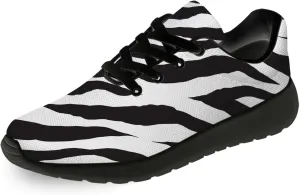 Zebra Print Shoes for Men Women Lightweight Comfort Running Tennis Walking Sneakers Gifts for Dad Mom